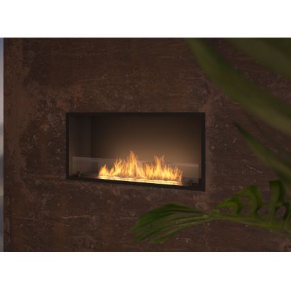 InFire - Vgradni BIO kamin 49,4x104,4 cm 6kW črna