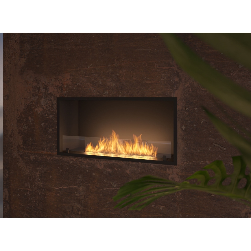 InFire - Vgradni BIO kamin 49,4x104,4 cm 6kW črna