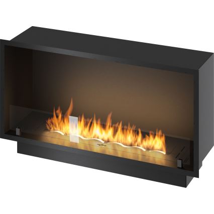 InFire - Vgradni BIO kamin 49,4x104,4 cm 6kW črna