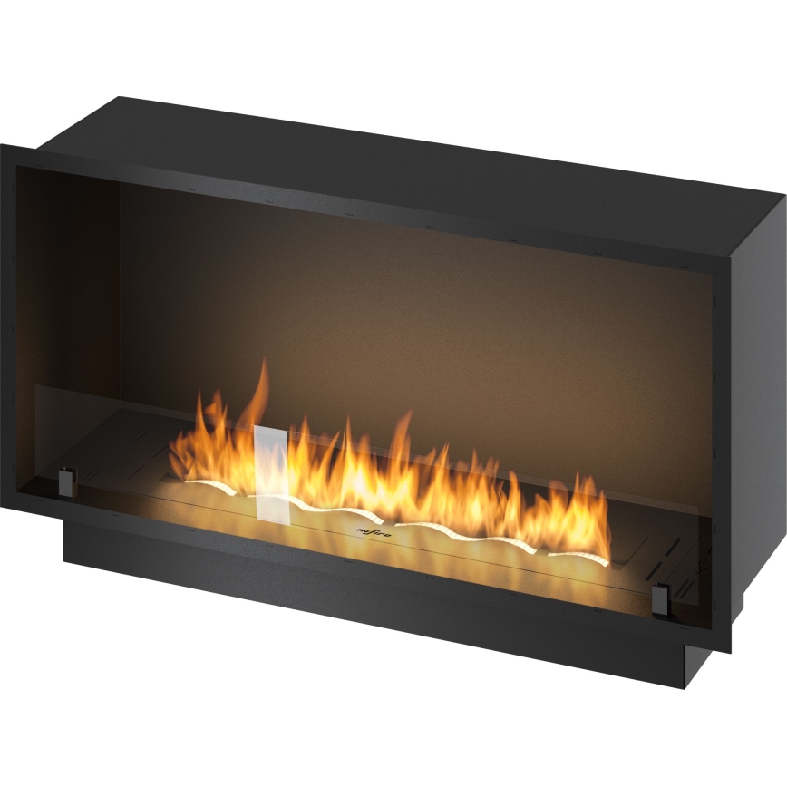 InFire - Vgradni BIO kamin 49,4x104,4 cm 6kW črna