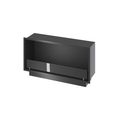 InFire - Vgradni BIO kamin 49,4x104,4 cm 6kW črna