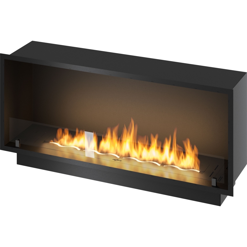 InFire - Vgradni BIO kamin 49,4x124,4 cm 6kW črna