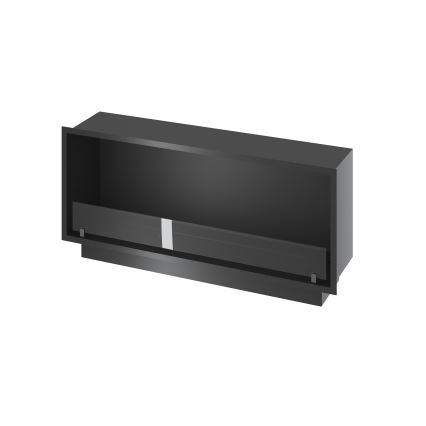 InFire - Vgradni BIO kamin 49,4x124,4 cm 6kW črna