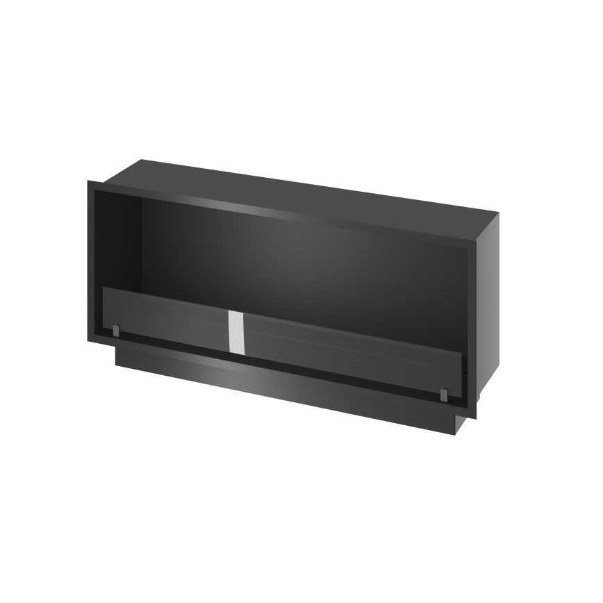 InFire - Vgradni BIO kamin 49,4x124,4 cm 6kW črna