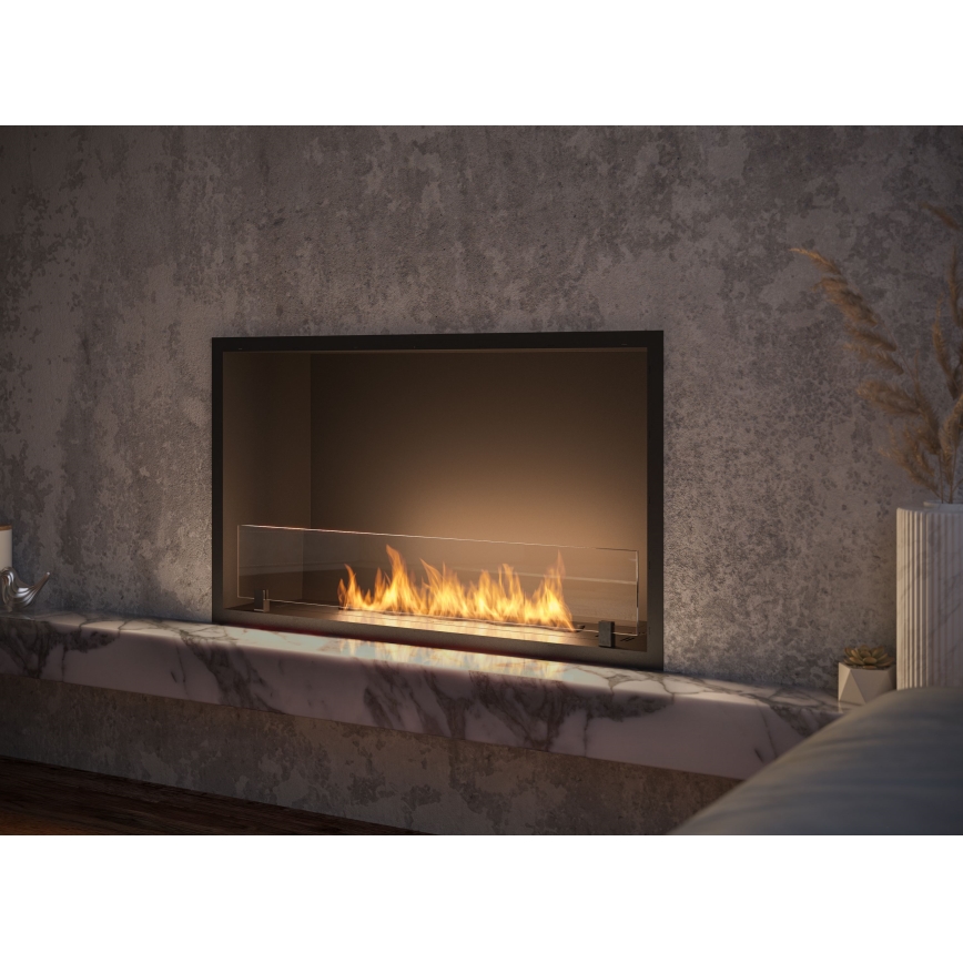 InFire - Vgradni BIO kamin 49,4x84,4 cm 3,5kW črna