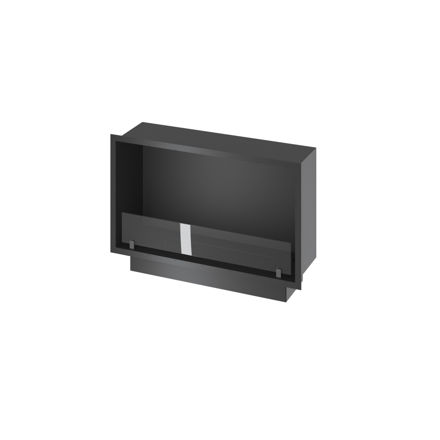 InFire - Vgradni BIO kamin 49,4x84,4 cm 3,5kW črna