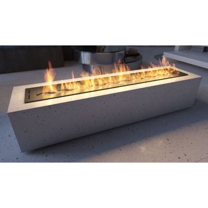 InFire - Vgradni BIO kamin 7,5x120 cm 7kW črna