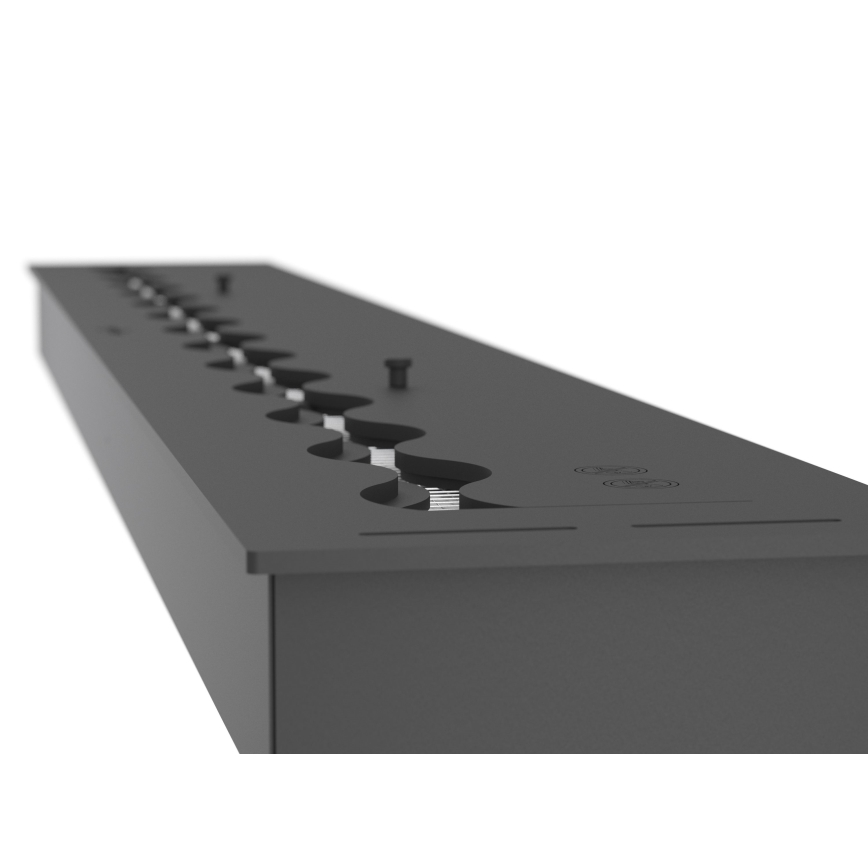 InFire - Vgradni BIO kamin 7,5x120 cm 7kW črna