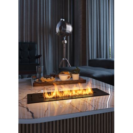 InFire - Vgradni BIO kamin 7,5x50 cm 3,5kW črna