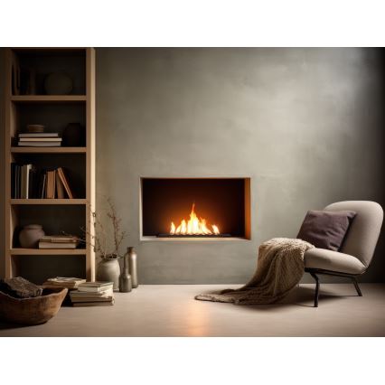 InFire - Vgradni BIO kamin 7,5x50 cm 3,5kW črna