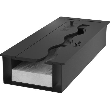 InFire - Vgradni BIO kamin 7,5x50 cm 3,5kW črna