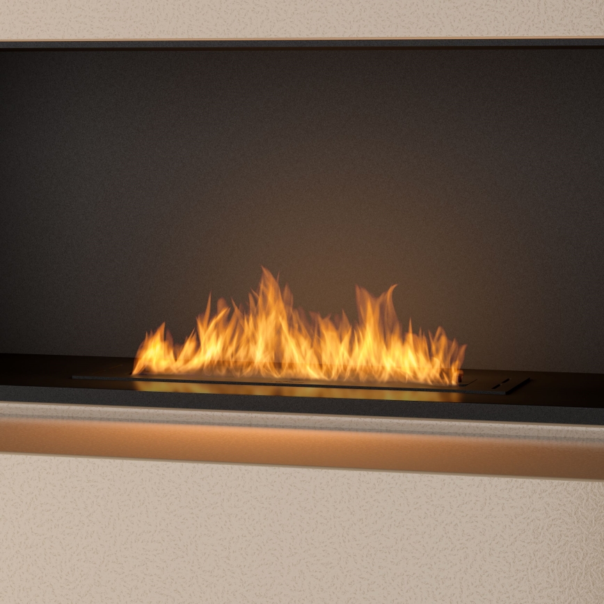 InFire - Vgradni BIO kamin 7,5x60 cm 3,5kW črna