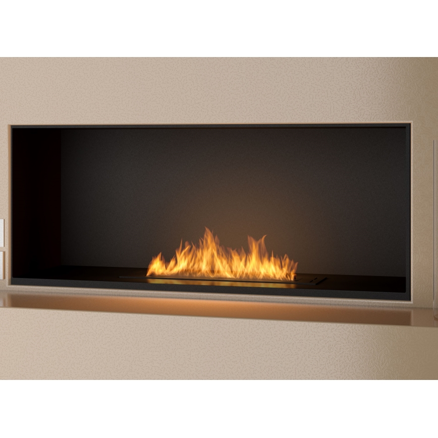 InFire - Vgradni BIO kamin 7,5x60 cm 3,5kW črna