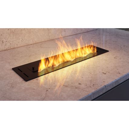 InFire - Vgradni BIO kamin 7,5x60 cm 3,5kW črna