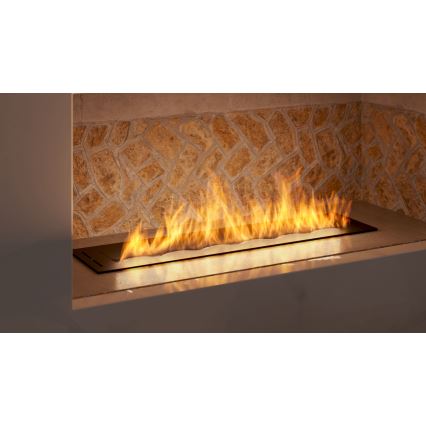InFire - Vgradni BIO kamin 7,5x80 cm 6kW črna