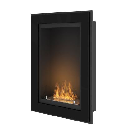 InFire - Vgradni BIO kamin 79x55 cm 3kW črna