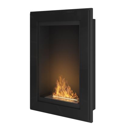 InFire - Vgradni BIO kamin 79x55 cm 3kW črna