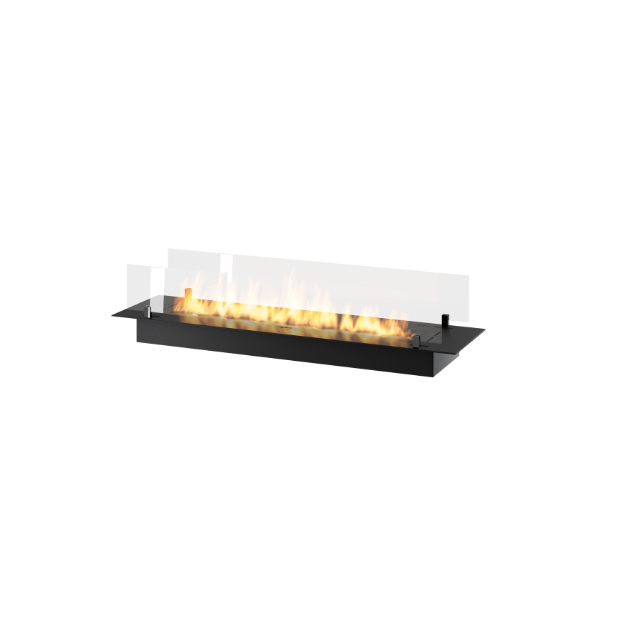 InFire - Vgradni BIO kamin 8,5x120 cm 6kW črna