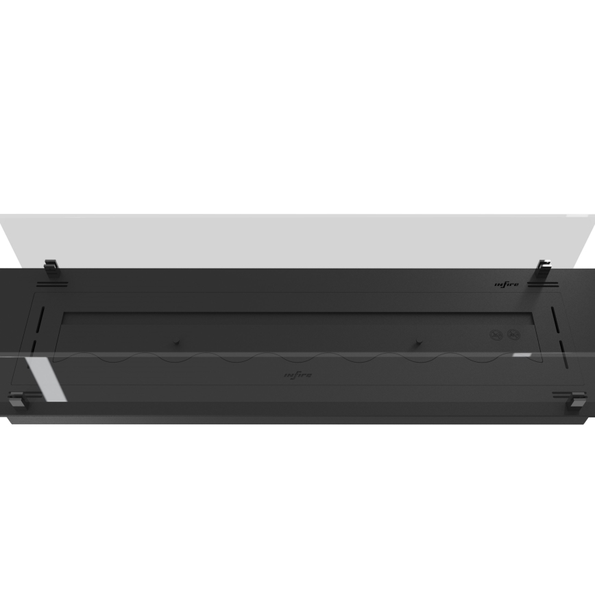 InFire - Vgradni BIO kamin 8,5x120 cm 6kW črna