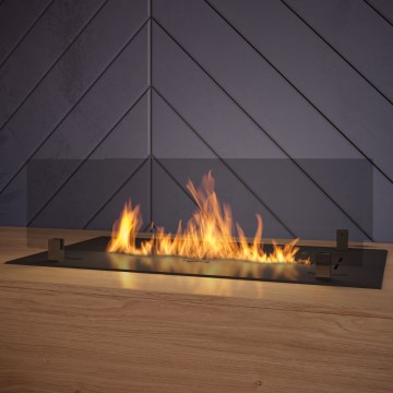 InFire - Vgradni BIO kamin 8,5x60 cm 3,5kW črna