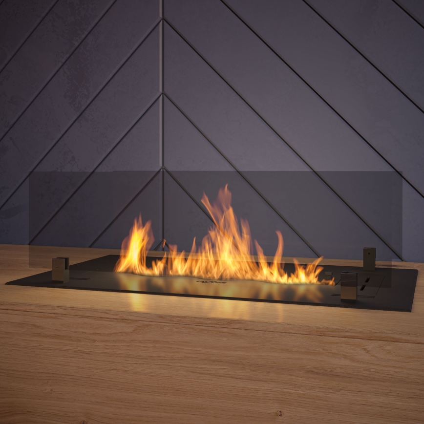 InFire - Vgradni BIO kamin 8,5x60 cm 3,5kW črna