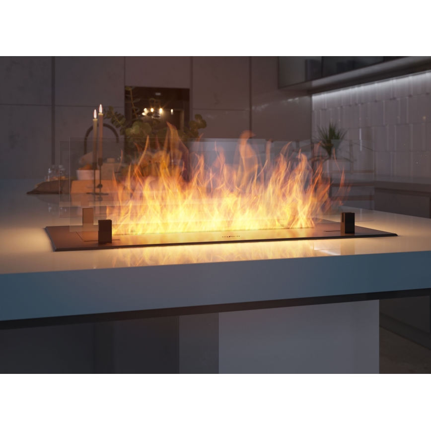 InFire - Vgradni BIO kamin 8,5x60 cm 3,5kW črna