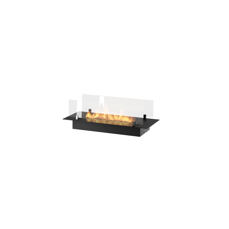 InFire - Vgradni BIO kamin 8,5x80 cm 3,5kW črna