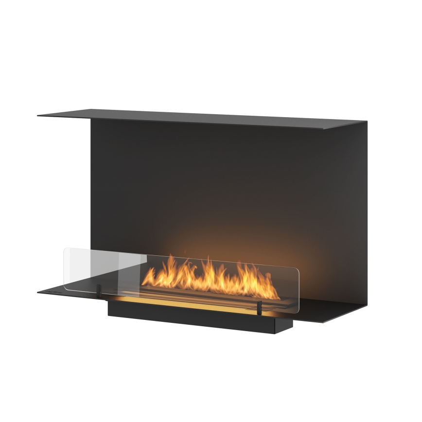 InFire - Vgradni BIO kamin 80x45 cm 3kW črna