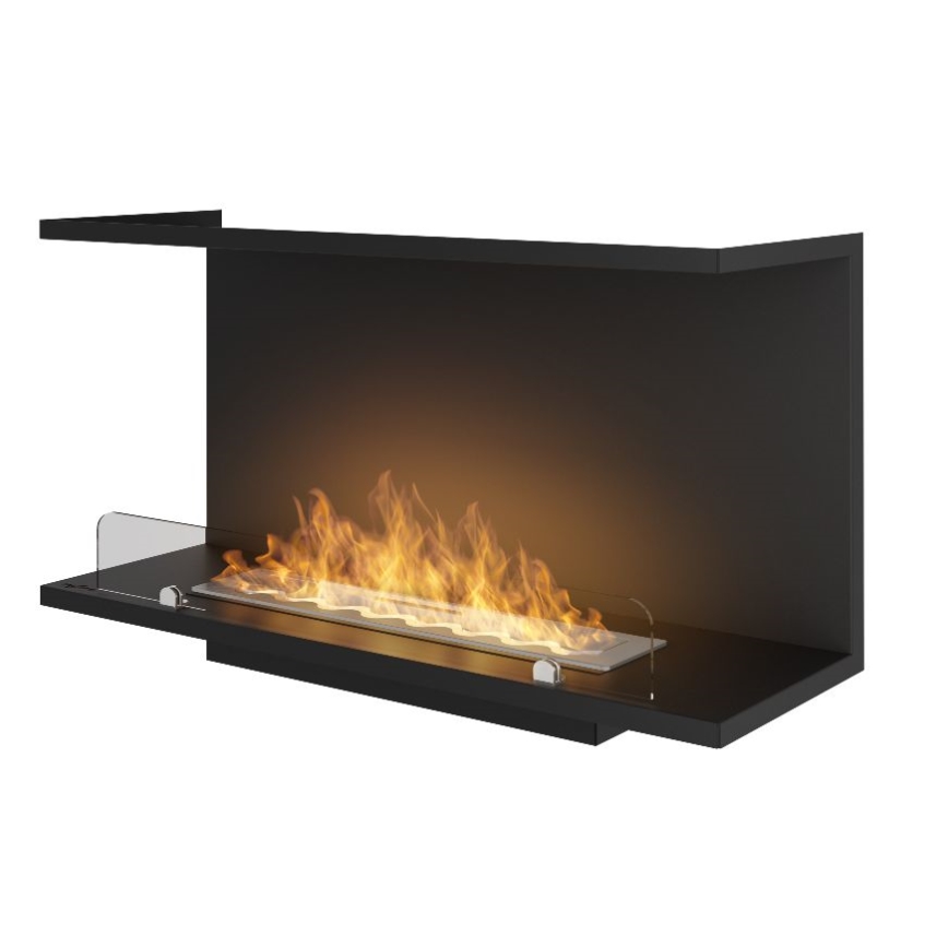InFire - Vgradni BIO kamin 80x45 cm 3kW črna