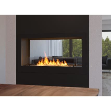 InFire - Vgradni BIO kamin 90x50 cm 3kW bifacial