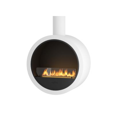 InFire - Viseči BIO kamin pr. 70 cm 3kW bela