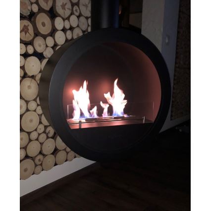 InFire - Viseči BIO kamin pr. 70 cm 3kW črna