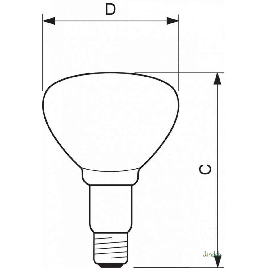 Infra žarnica Philips E27/150W/230V