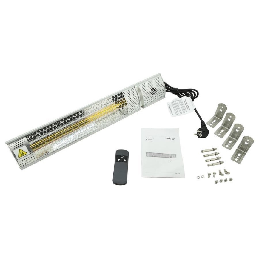 Infrardeči grelnik 1000/2000W/230V IP55 + Daljinski upravljalnik