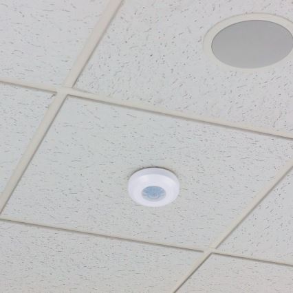 Infrardeči senzor gibanja 360° 200W/230V bela