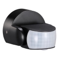 Infrardeči zunanji senzor gibanja 180/360° 600W/230V IP65 črna