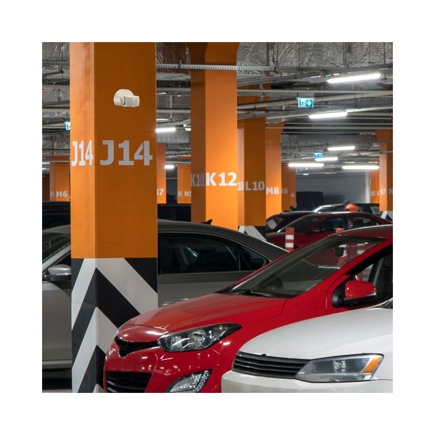 Infrardeči zunanji senzor gibanja 180° 230V IP65 bel