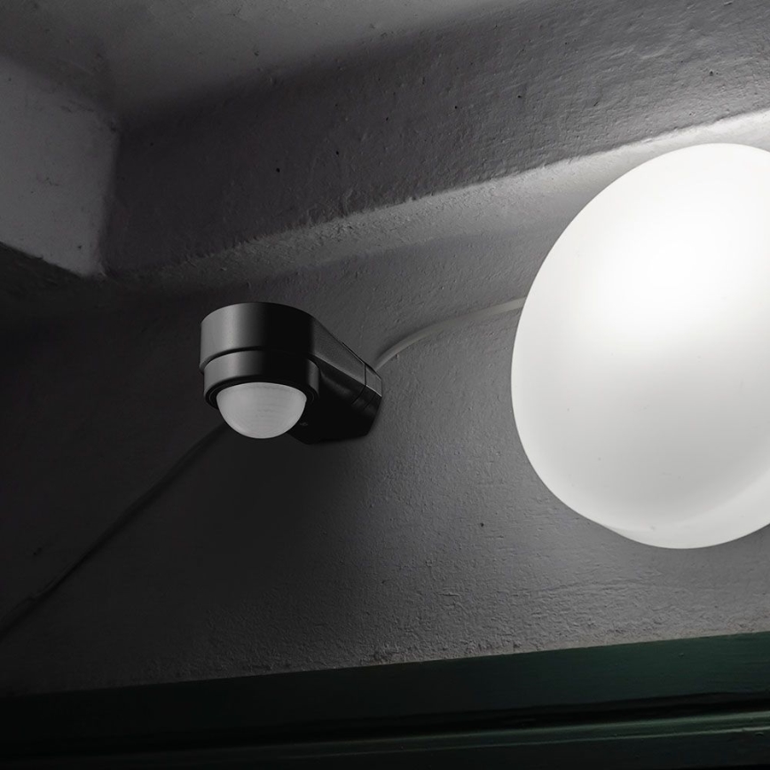 Infrardeči zunanji senzor gibanja 240° 600W/230V IP65 črna