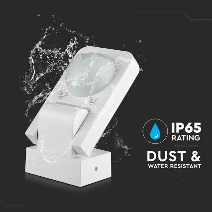 Infrardeči zunanji senzor gibanja 360° 1000W/230V IP65 bela