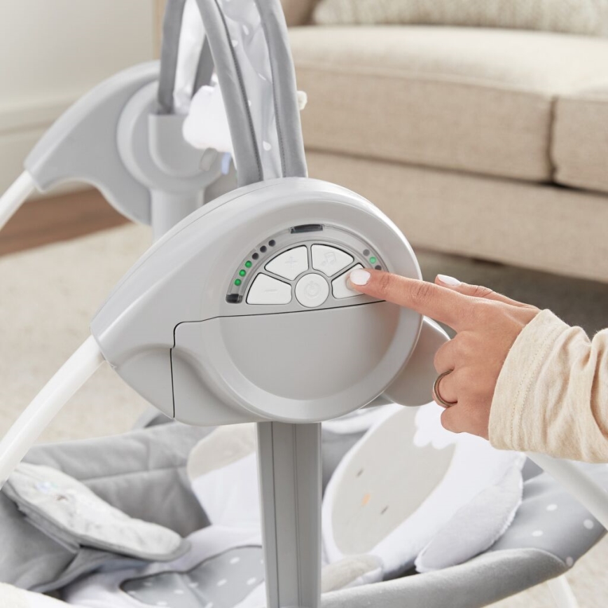 Ingenuity - Otroška gugalnica z melodijo CUDDLE LAMB 4xLR14