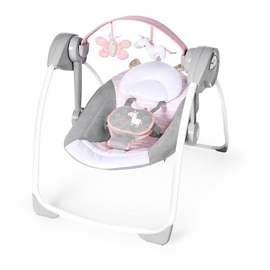 Ingenuity - Otroški swing z melodijo FLORA THE UNICORN 4xLR14