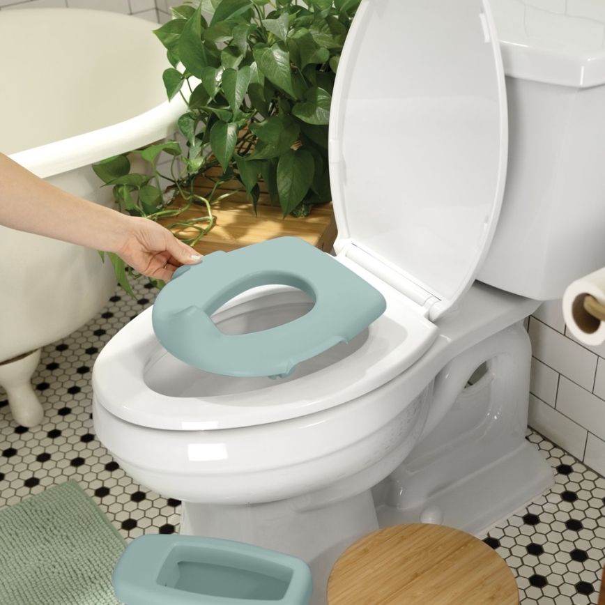 Ingenuity - Otroški WC z zvokom MY SIZE zelen 2xAAA