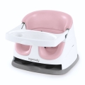 Ingenuity - Sedežna blazina za jedilni stol 2 v 1 BABY BASE rožnata