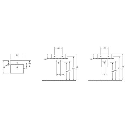 Isvea - Pultni umivalnik PURITY 50x42 cm keramika/bela