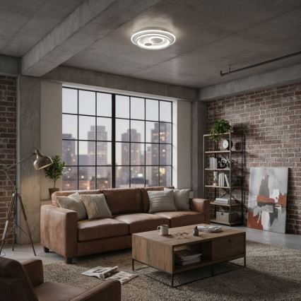 ITALUX - LED zatemnljivo stropno svetilo PARCO LED/55W/230V 3000-6500K premer 50 cm bela + daljinski upravljalnik