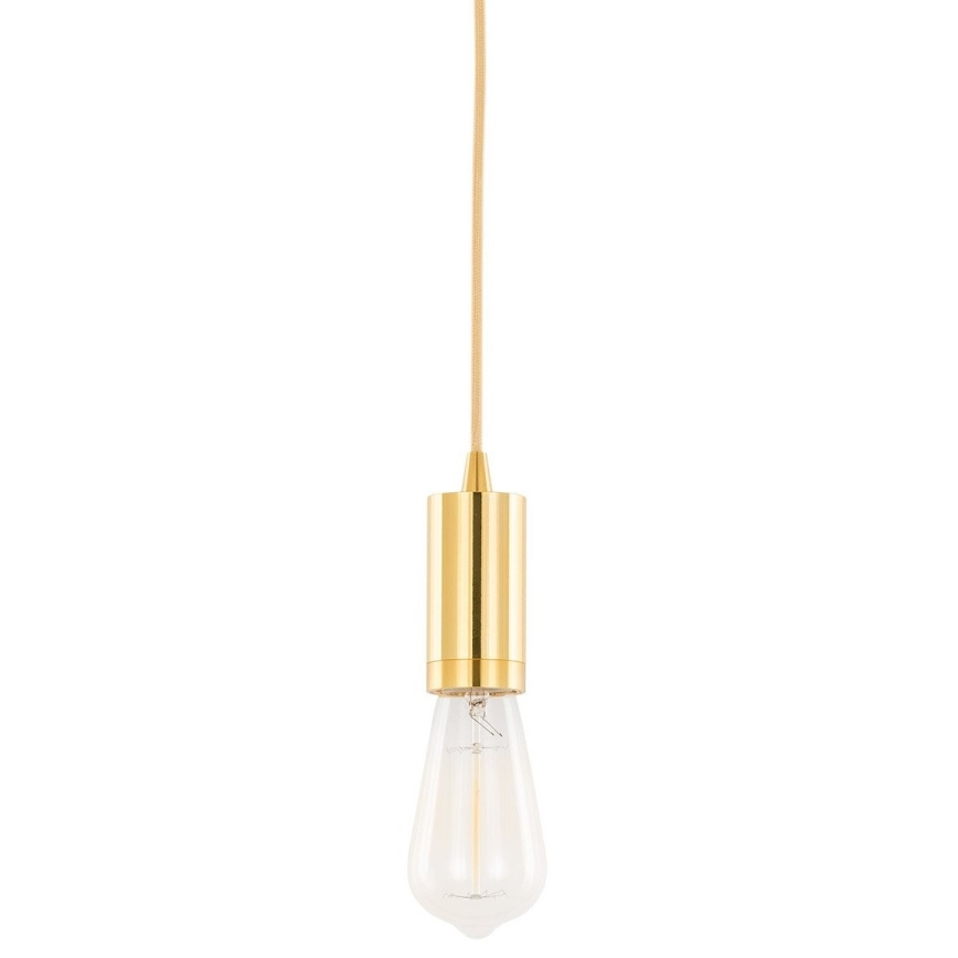 ITALUX - Lestenec na vrvici MODERNA 1xE27/60W/230V zlata