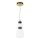 ITALUX - LED Lestenec na kablu EVANS LED/12W/230V 3000K zlata/bela