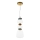 ITALUX - LED lestenec na kablu EVANS LED/15W/230V 3000K zlata/modra