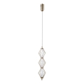 ITALUX - LED lestenec na kablu SEVILLA LED/15W/230V 3000K v zlati barvi