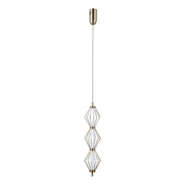 ITALUX - LED lestenec na kablu SEVILLA LED/15W/230V 3000K v zlati barvi